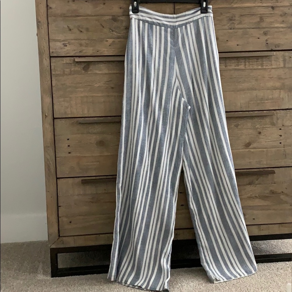 Tularosa Marley Linen Stripe Wide Leg Pants